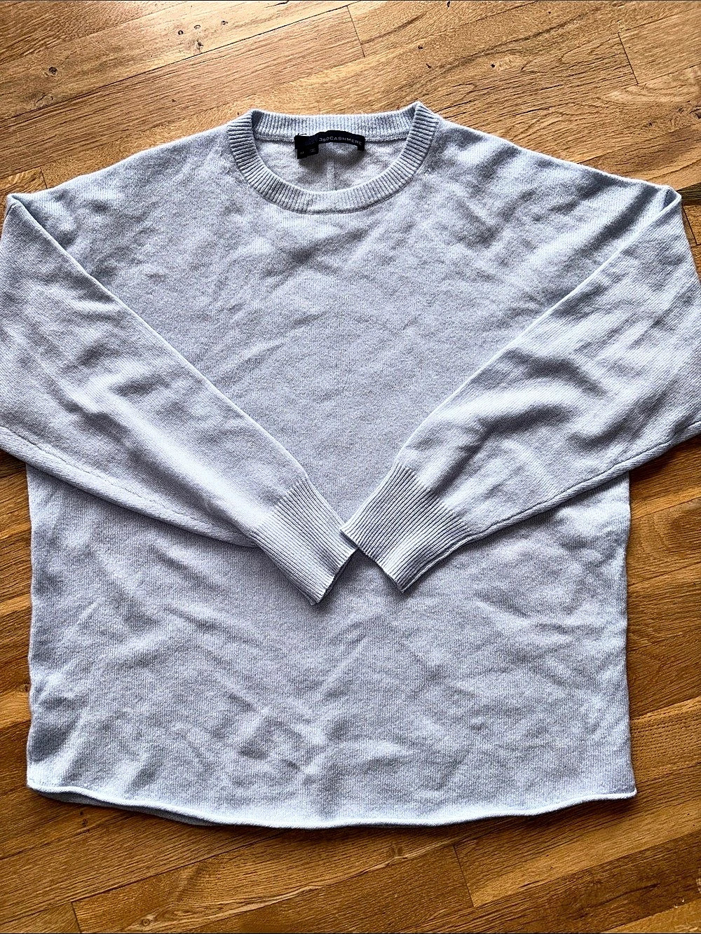 360Cashmere Cashmere Crewneck Sweater Size Medium Light Blue